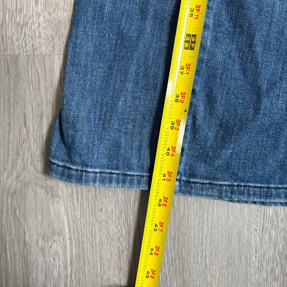 Anthropologie Pilcro Mid-Blue Flared Wide-Leg Jeans - Picture 13 of 16